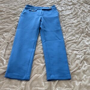 Veronica Beard Renzo (Bluebell) Vibrant Blue Crop Trousers